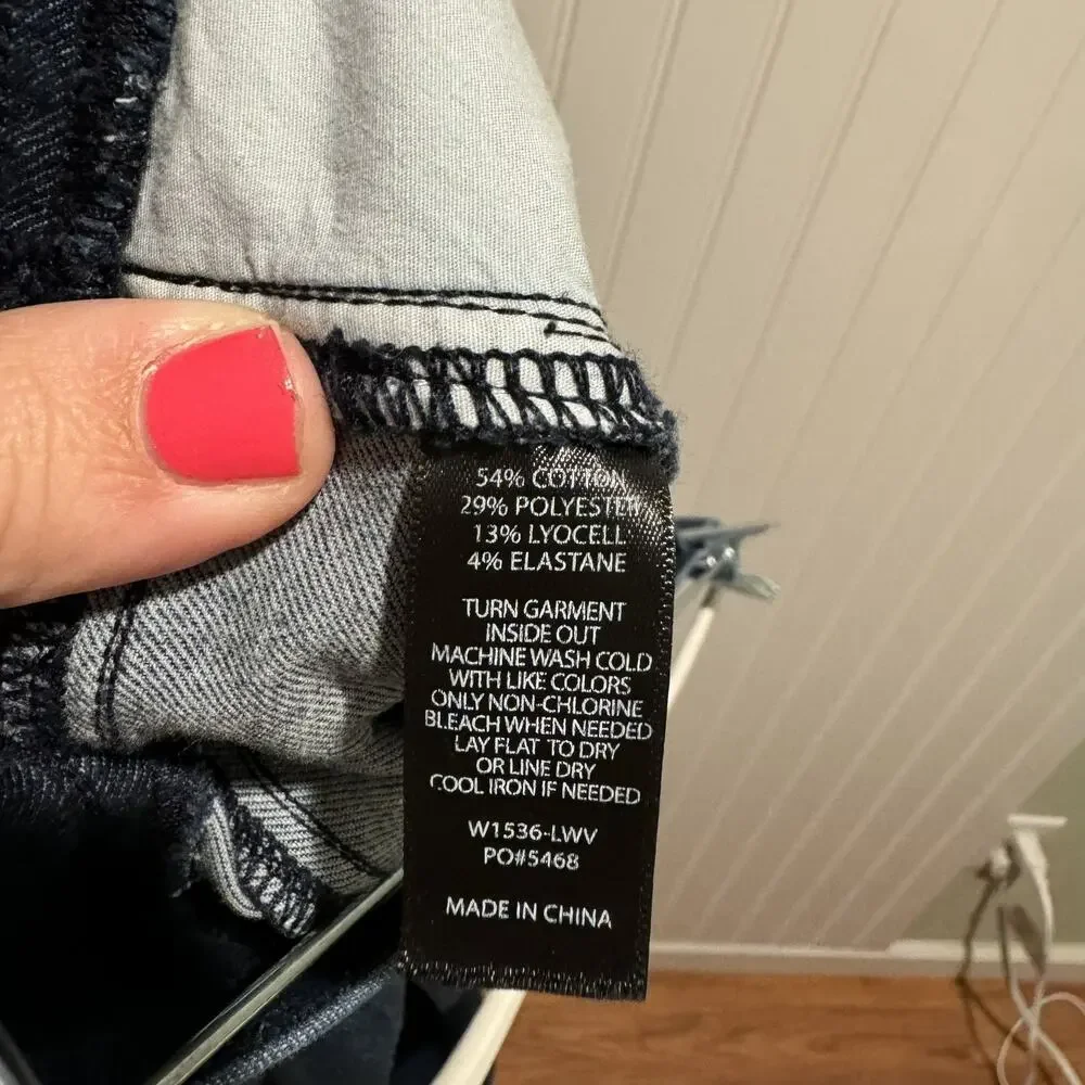 Betabrand Pull On Straight Leg Jeans Size XL